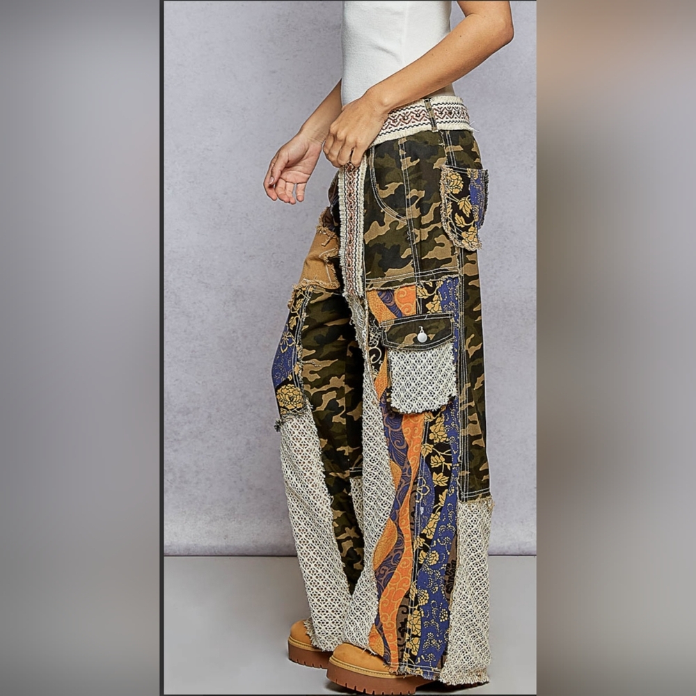 POL Multicolor Wide Leg Pants - Picture 3 of 6